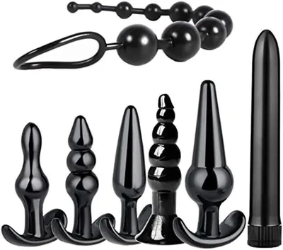 Immagine prodotto di Set di accessori per il fitness - Kit sportivo - Attrezzatura per allenamento a casa - 7 pezzi - Non specificato - Nero