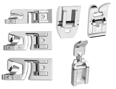 Nähfüße Set 6-tlg. – Universal, Reißverschluss, Rollsaum