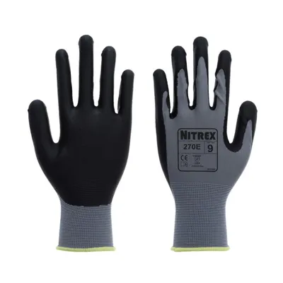Produktbild von Arbeitshandschuhe | 10 Paar Nitrex 270E | Gr. XL | Industriehandschuhe