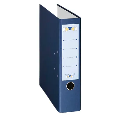 Immagine prodotto di bluefile 10373272 blue file Ordner dunkelblau Karton 8,0 cm DIN A4