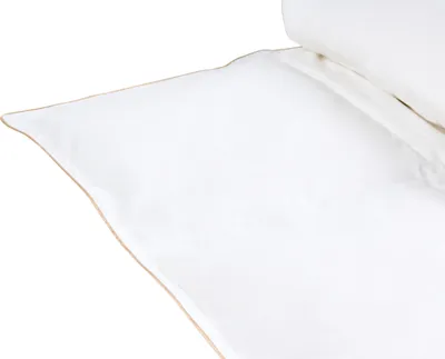Produktbild von BELIANI Bettdecke Weiß Entenfedern Entendaunen Mittelwarm 150 x 200 cm Bezug aus Baumwolle Waschbar Natürliche Füllung Frühling Sommer
