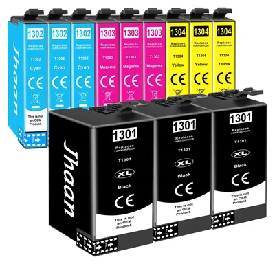 Immagine prodotto di Cartucce compatibili con le stampanti Epson T1306 - resa di 780 pagine per il nero, il ciano, il magenta e il giallo