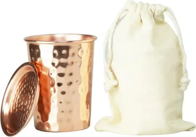 Immagine prodotto di Boccale Orient in rame martellato con coperchio, 250 ml