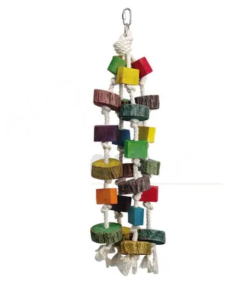 Produktbild von Papageienspielzeug Vogelschaukel Kletterseil 52 cm Holz