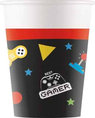 Immagine prodotto di Gaming Party, bicchiere di carta, 200 ml - taglia unica