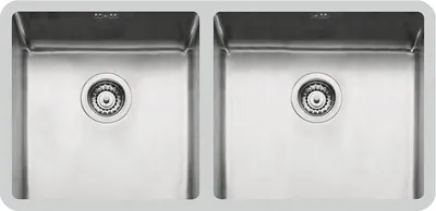 Produktbild von Foster KE.2V.40+45.ST, Unterbauspüle, Rechteckig, Edelstahl, Edelstahl, 2 Becken, Rechteckig