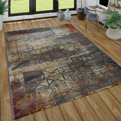 Immagine prodotto di Tappeto a pelo corto per soggiorno Motivo astratto Effetto  Mix di motivi Moderno Colorato Dimensioni 120x170 cm