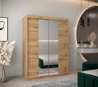 Obrázek produktu pro Skříň s posuvnými dveřmi v šířce 150 cm TIMEA 1 - dub artisan