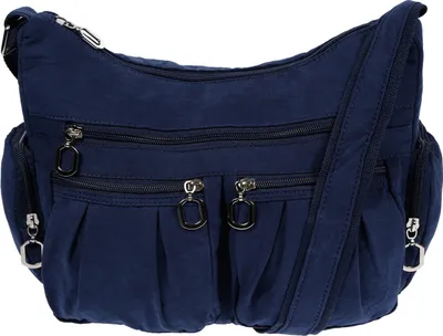 Produktbild von Christian Wippermann Damenhandtasche Schultertasche Damen Tasche Umhängetasche Canvas Shopper Crossover Bag Blau