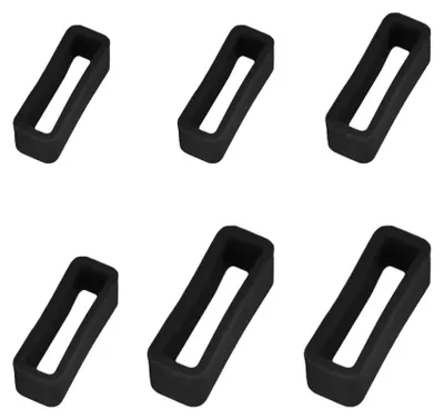 Productafbeelding van Horlogebandje - Siliconen - Armbandlus - 18, 20 en 22 mm - Set van 6