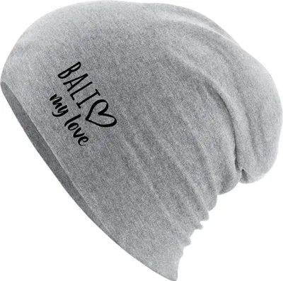 Produktbild von Huuraa Beanie Bali my love Heather Grey One Size Baumwolle und Elasthan Mütze Geschenkidee