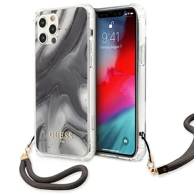 Produktbild von Guess Guhcp12Lksmagr Iphone 12 Pro Max 6,7 Szary/Grau Hardcase Marmor Sammlung
