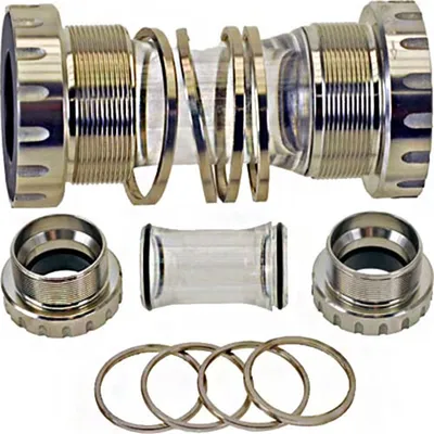 Produktbild von NECO Innenlager außenliegend BSA, für Hollowtech II/RaceFace, silber