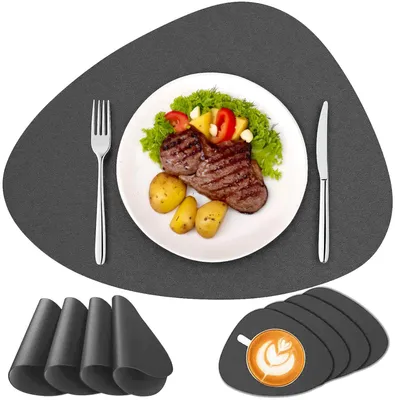 Obrázek produktu pro Tischset TRIVAL Grey, Obrázek vytvořený pomocí AI