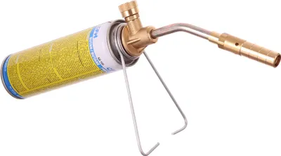 A single product shot of a gas torch on a white background.