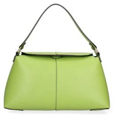 Productafbeelding van Roberta Rossi Dames Schoudertas Echt Leer Dollar Verstelbare Draagriem Italy Beige UNICA 33x19x12 cm