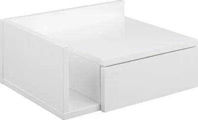 Produktbild von Minimalistisches Nachttisch - Skandinavischer Stil - 1 Stück - Weiß