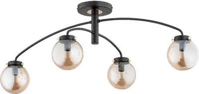 Immagine prodotto di Lampada da soffitto minimalista a 4 punti, nera, WIRAL 4xE14 10W ALF62187 Alfa