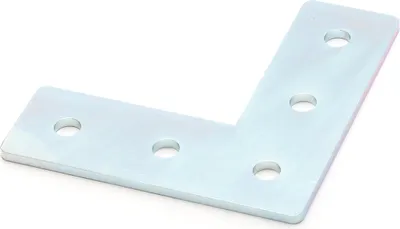 Produktbild von Verbinderplatte I-Typ Nut 5, L - 20x60x60mm, Stahl 2mm galvanisch verzinkt