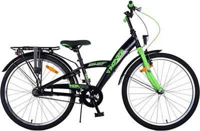 Produktbild von Volare Thombike Kinderfahrrad - Jungen - 24 Zoll - Grün Schwarz - 3 Gänge