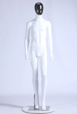 Image de YSM-3 Homme beau mannequin abstrait blanc mat laqué Galvanoplastie Masculin