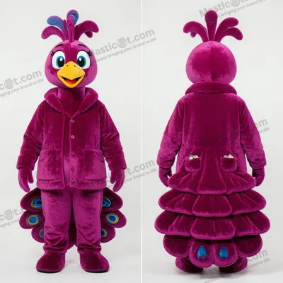 Produktbild von Magenta MASTICOT Samt-Pfauen-Maskottchen