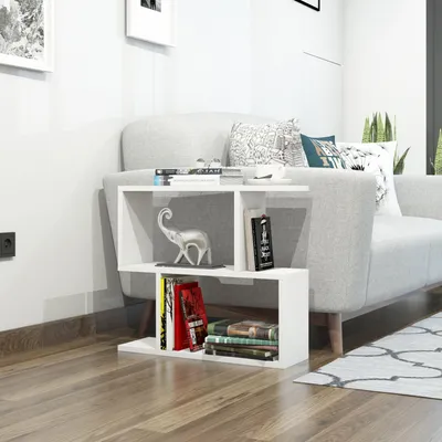 Produktbild von Skye Decor, Lale- Lale DCM, Weiß, Couchtische, 55x60x20 cm, 100% Melaminbeschichtete Partikelplatte