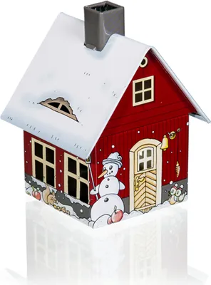 Produktbild von Metall-Räucherhaus "Wintermotiv" (9,8cm) von Crottendorfer