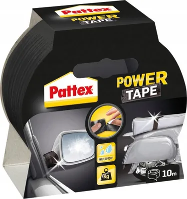Produktbild von Band Pattex® Power Tape, klebend, 50 mm, L-10 m, schwarz