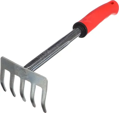 Obrázok produktu pre Ručné hrable SIXTOL, dĺžka 290 mm, ergonomická rukoväť