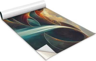 Zdjęcie produktu dla Folia samoprzylepna - Okleina meblowa - Dekoracyjna - Do mebli - Tapeta - Naklejka - Folia - Fale abstrakcyjne - 100 x 50 cm