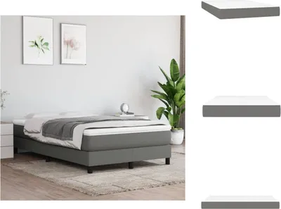 Immagine prodotto di vidaXL Materasso a molle insacchettate grigio scuro 120x200x20 cm tessuto - Materassi