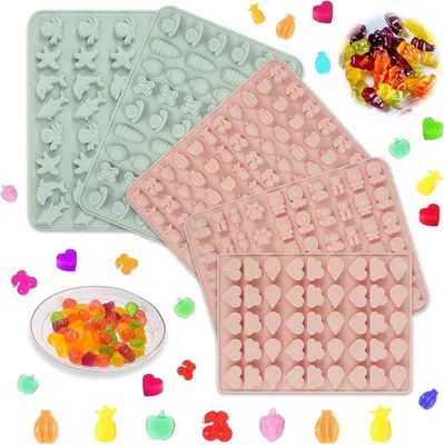 Produktbild von Grüner Silikon-Form für Gummibärchen, 1 Stück, vielseitig