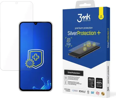 Produktbild von 3mk Display Antimikrobielle Schutzfolie SilverProtection+ für Samsung Galaxy A35 / A55 5G 0,21mm Self-Heal
