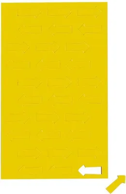 Produktbild von MAUL Magnetsymbol Pfeil 30 Stück Ferrit magnetisch beschriftbar 1 x 2 x 0.1 cm gelb