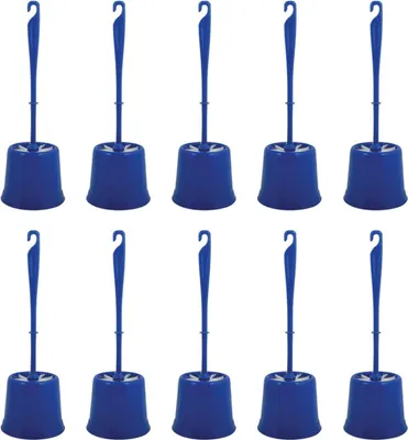 Immagine prodotto di Set di 10 scopini per WC blu scuro