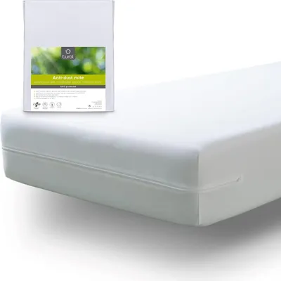 Produktbild von Matratzenauflage 90x200 cm - Milbenresistente - Atmungsaktive Topperauflage -  - Wasserdichte Topperauflage - HTML-Inhalt für Matratzenbezug erforderlich