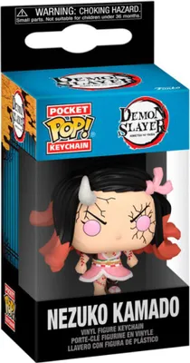 Zdjęcie produktu dla FUNKO POP! KEYCHAIN Nezuko Kamado, Brelok na klucze, Wielobarwny, Winyl, Demon Slayer, 102 mm, Pudełko