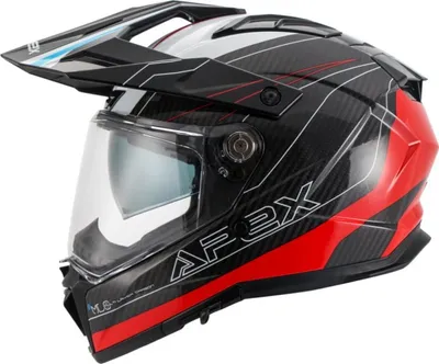 Zdjęcie produktu dla Kask APEX AC500 Carbon Sahara, czarny/czerwony/niebieski, rozmiar M (57/58)