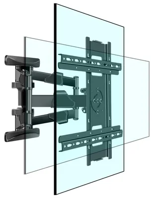 Immagine prodotto di Supporto a parete girevole per televisori da 37-70 pollici, con rotazione di 90°, capacità massima di 37,5 kg, standard VESA 400x400 mm