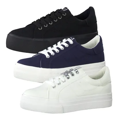 Produktbild von Tamaris 1-23602-24 Damen Halbschuhe Schnürschuhe Plateau, Größe:40 EU, Farbe:Blau