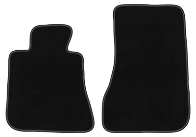 Image de Tapis avant en moquette pour BMW 5 E28 1980-1990 (berline) – 2 pièces, noirs, sur mesure – Wielganizator BASIC