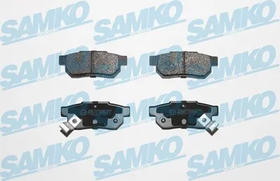 Produktbild von SAMKO Bremsbeläge Satz Hinten Bremsklötze für HONDA CIVIC VI Hatchback (EJ, EK) 5SP506