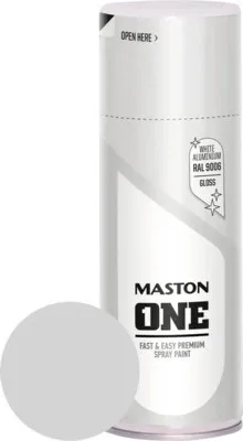 Produktbild von Sprühlack Maston ONE glänzend RAL 9006 weissaluminium 400 ml