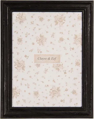 Obrázok produktu pre Rám na fotografie, MDF, sklo s textúrou, 13x18 cm, čierna farba, značka Clayre & Eef, model 2F1273M