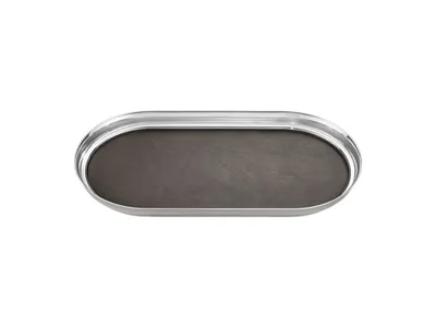 Produktbild von Georg Jensen MANHATTAN TRAY, SS & LEATHER, 35X18CM 3586081