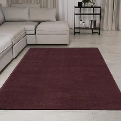 Obrázek produktu pro Koberec pratelný, protiskluzový, tmavě vínově červený, rozměry – 200 x 280 cm