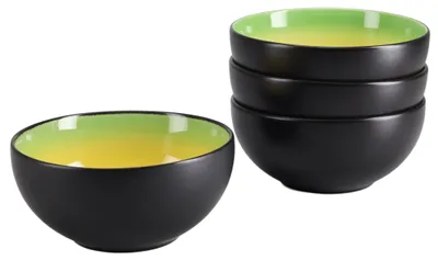 Obrázok produktu pre CreaTable, 24930, Hot Green, miska Buddha (4-dielna sada), keramika