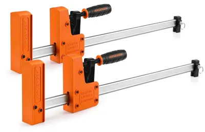 Productafbeelding van Houtklemmen - Schroefklem - 600 mm - Set van 2 - Klemkracht 680 kg - Kaakdiepte 100 mm