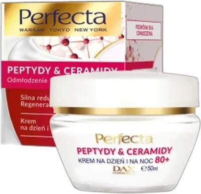 Immagine prodotto di Perfecta, Peptidi e Ceramidi 80+, crema da giorno e da notte, 50 ml